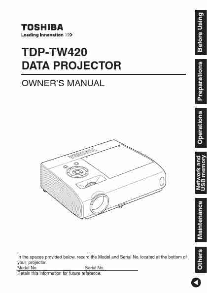 Toshiba Projector TDP-TW420-page_pdf